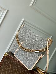 Louis Vuitton LV Coussin Hobo MM Washed Gray 38x33x10cm - 2