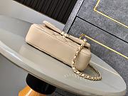 Chanel Clutch With Strap Beige Lambskin 16.5x10x5cm - 4