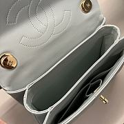Chanel Trendy Top Handle Light Blue Lambskin Bag 25cm - 2