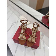 Valentino Garavani Rockstud Heeled Sandals Brown 6cm - 3