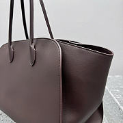 The Row Marlo 17 Bag Dark Brown Leather 43x9x37cm - 5
