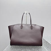 The Row Marlo 17 Bag Dark Brown Leather 43x9x37cm - 4