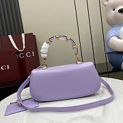 Gucci Bamboo Diva Medium Bag Purple 26.6x13x8cm - 4