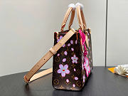 Louis Vuitton LV x TM OnTheGo PM Sakura Brown 25x19x11.5cm - 5
