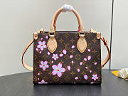 Louis Vuitton LV x TM OnTheGo PM Sakura Brown 25x19x11.5cm - 3