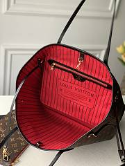 Louis Vuitton LV Neverfull MM Monogram Black Strap 32x27x14cm - 5