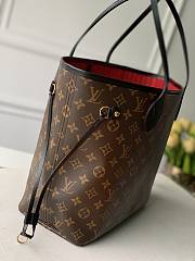 Louis Vuitton LV Neverfull MM Monogram Black Strap 32x27x14cm - 2