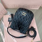 Miu Miu Medium Bucket Bag Black 20x18x14cm - 3