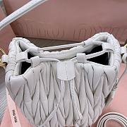 Miu Miu Medium Bucket Bag White 20x18x14cm - 6