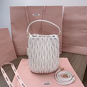 Miu Miu Medium Bucket Bag White 20x18x14cm - 2
