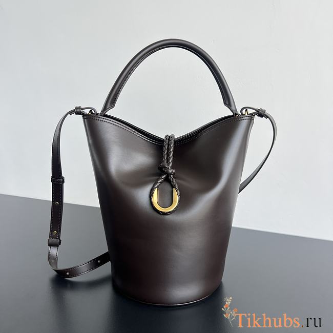 Bottega Veneta Medium Liberta Bucket Brown 30x18x18cm - 1
