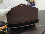 Louis Vuitton LV Félicie Pochette Chocolate Brown 21x12x3cm - 6
