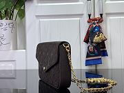 Louis Vuitton LV Félicie Pochette Chocolate Brown 21x12x3cm - 4