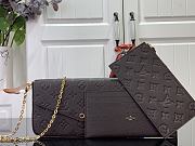 Louis Vuitton LV Félicie Pochette Chocolate Brown 21x12x3cm - 3