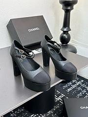 Chanel Mary Janes Black Heel 12.5cm - 1