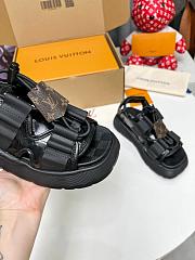 Louis Vuitton LV Black Sandal - 3