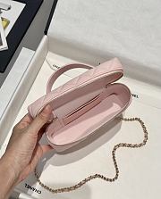 Chanel Top Handle Vanity Case Pink Caviar 17x19.5x5.5cm - 5