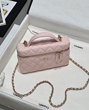 Chanel Top Handle Vanity Case Pink Caviar 17x19.5x5.5cm - 2