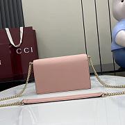 Gucci GG Emblem Wallet On Chain Pink 20x13x4cm - 6