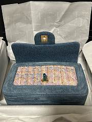 Chanel Mini Flap Bag Denim Tweed 20cm - 4