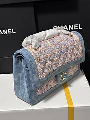 Chanel Medium Flap Bag Denim Tweed 25cm - 2