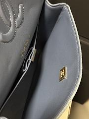 Chanel Medium Flap Bag Denim Tweed 25cm - 4