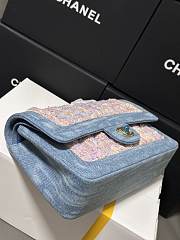 Chanel Medium Flap Bag Denim Tweed 25cm - 3