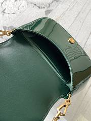 YSL Mini Voltaire Bag Green Patent 21x17.5x8cm - 5