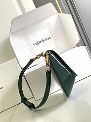 YSL Mini Voltaire Bag Green Patent 21x17.5x8cm - 3