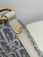 Dior Diorstar Hobo Bag With Chain Blue 28.5 x 14.5 x 10 cm - 4