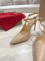 Christian Louboutin Jenlove 100 mm Pump Leather Beige - 4