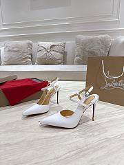 Christian Louboutin Jenlove 100 mm Pump White Patent  - 4