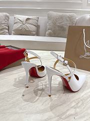 Christian Louboutin Jenlove 100 mm Pump White Patent  - 2