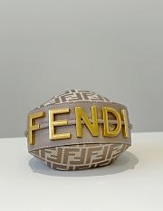 Fendi Fendigraphy Mini Dove Gray Bag 20x13x7.5cm - 5
