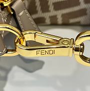 Fendi Fendigraphy Mini Dove Gray Bag 20x13x7.5cm - 4