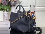 Louis Vuitton LV Bella Tote Mahina Bag Navy Blue 32x23x13cm - 5