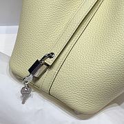 Hermes Picotin Light Yellow Silver Bag 18x13x9cm - 4
