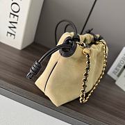 Loewe Flamenco Purse Bag Beige Suede 30x20x10.5cm - 4