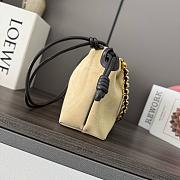 Loewe Flamenco Purse Bag Beige Suede 30x20x10.5cm - 2