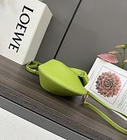 Loewe Snake Leather Shoulder Bag Green 18x10.5x18cm - 4