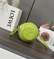 Loewe Snake Leather Shoulder Bag Green 18x10.5x18cm - 5