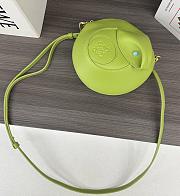 Loewe Snake Leather Shoulder Bag Green 18x10.5x18cm - 2