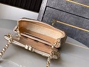 Chanel Clutch With Strap Gold Lambskin 16.5x10x5cm - 5