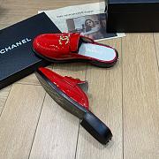 Chanel Red Patent Flat - 3