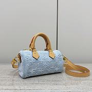 Louis Vuitton LV Nano Speedy Sky Blue 16x10x7.5cm - 3