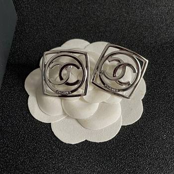 Chanel Silver Earrings 