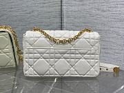 Dior Medium Soft Caro Bag White Lambskin 25x16x9cm - 2