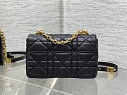 Dior Caro Small Soft Bag Black Lambskin 20x13x7cm - 4