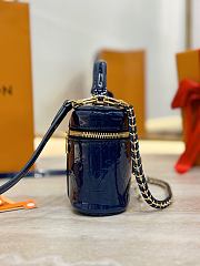 Louis Vuitton LV Vanity Chain Pouch Blue Patent 19x11.5x6.5cm - 4