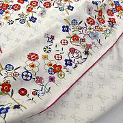 Louis Vuitton LV White Scarf 90x90cm - 3